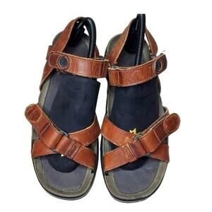 Timberland Style 95098 Men's Cross Strap Sport Slingback Leather Sandal SZ 9M